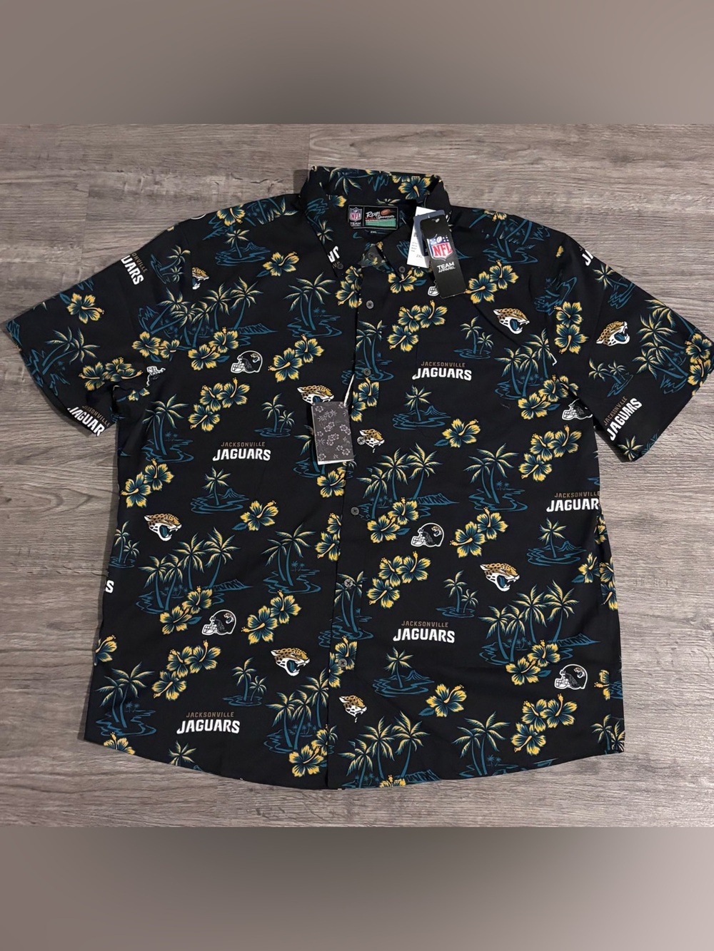 reyn spooner Black Floral Jacksonville Jaguars Button-Down Shirt